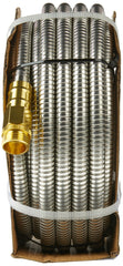 Tardigrade Steel Hose - Garden Hose 25 FT - Made of Metal - Heavy Duty Stainless Steel - Outdoor Water Hoses, Flexible, Lightweight, Brass, Dog Chew Crush Proof, No Kink, Durable Lawn Tool